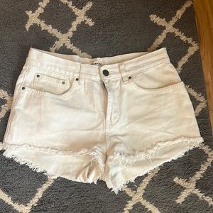 Billabong White Jean Shorts